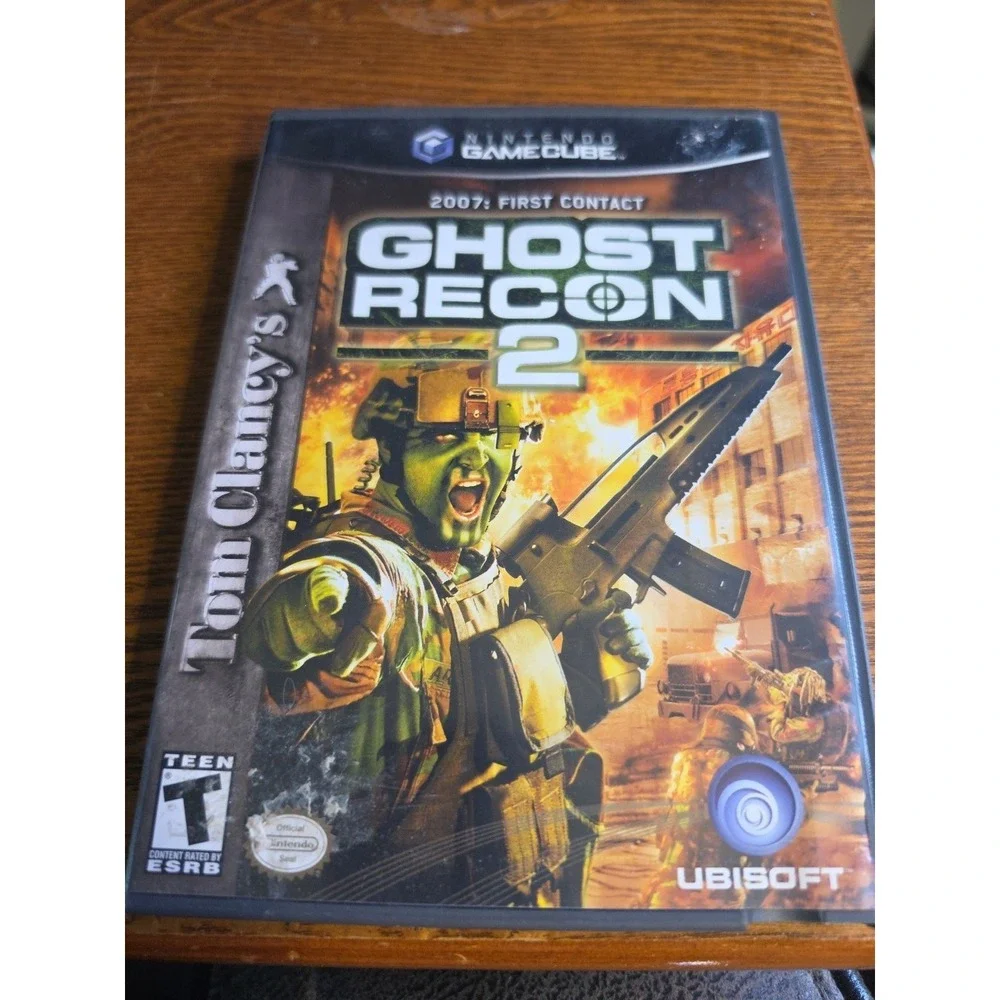Tom Clancy's Ghost Recon 2 (Nintendo GameCube, 2005) Game + Manual